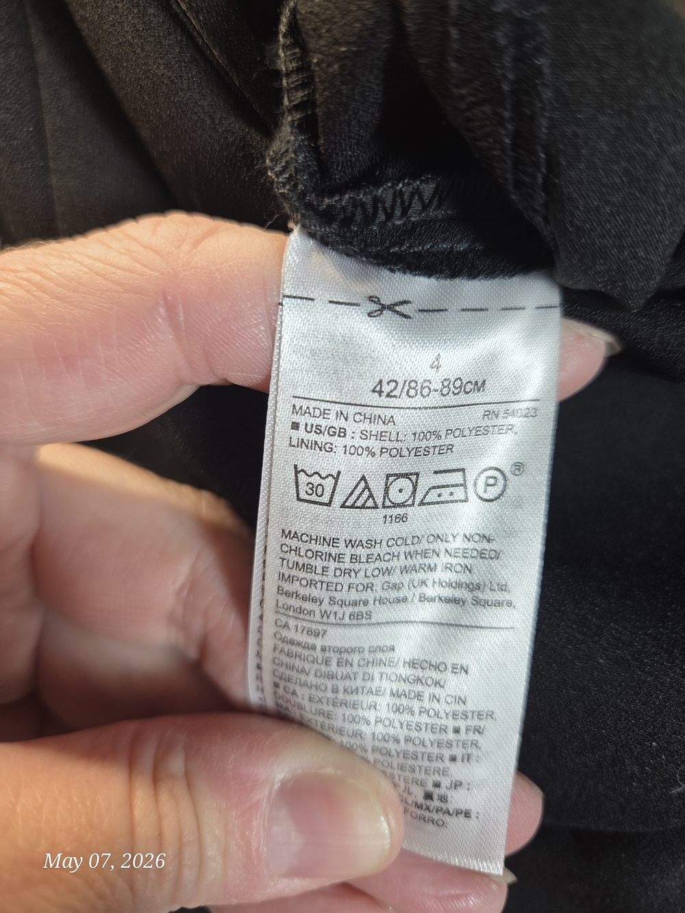 Women's Black Tuxedo Jumpsuit Size 4 - Picture 3 of 5
